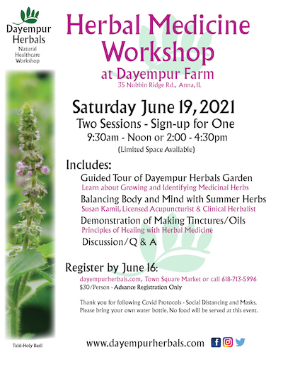 Annual Herbal Medicine Workshop