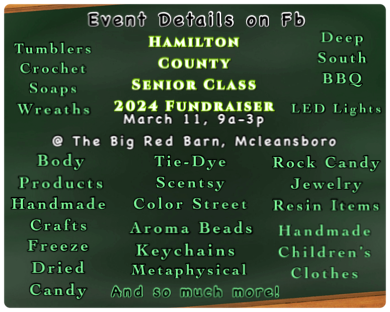 Hamilton County Senior Class 2024 Fundraiser