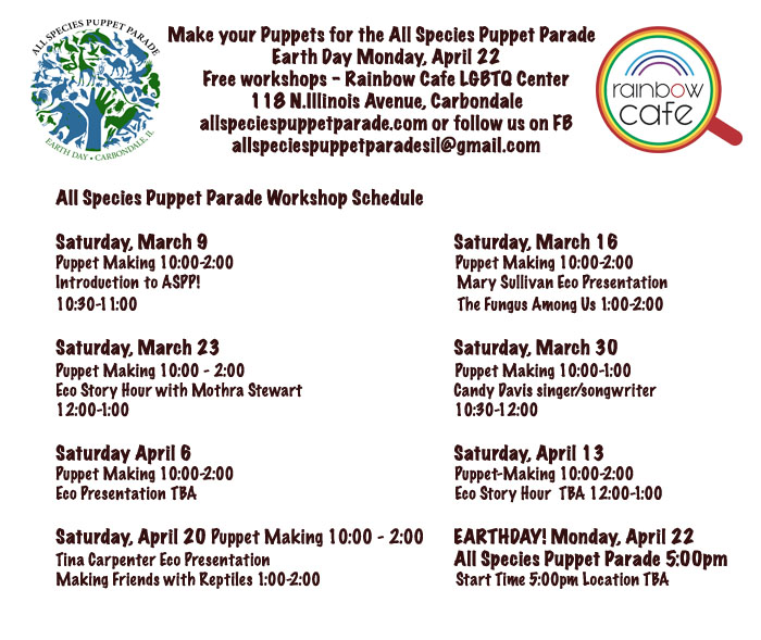 All Species Puppet Parade and Puppet Making Workshops