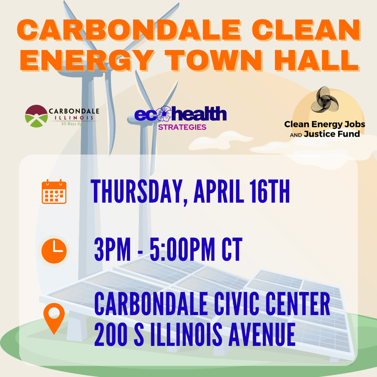 City of Carbondale Clean Energy Town hall