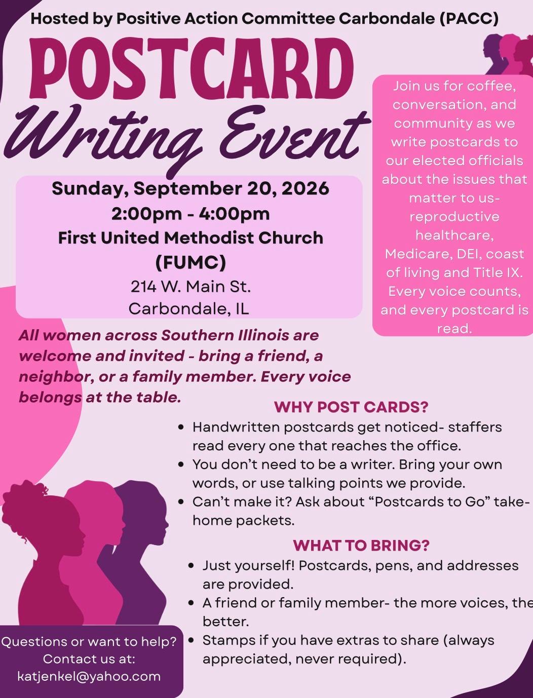 Postcard Writing Event