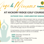 Yoga & Mimosas with the Carbondale Park District